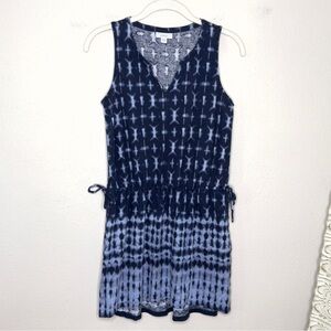 Pure Jill Casual Sleeveless Tie Dye Linen Blend Dress Size XS​‎